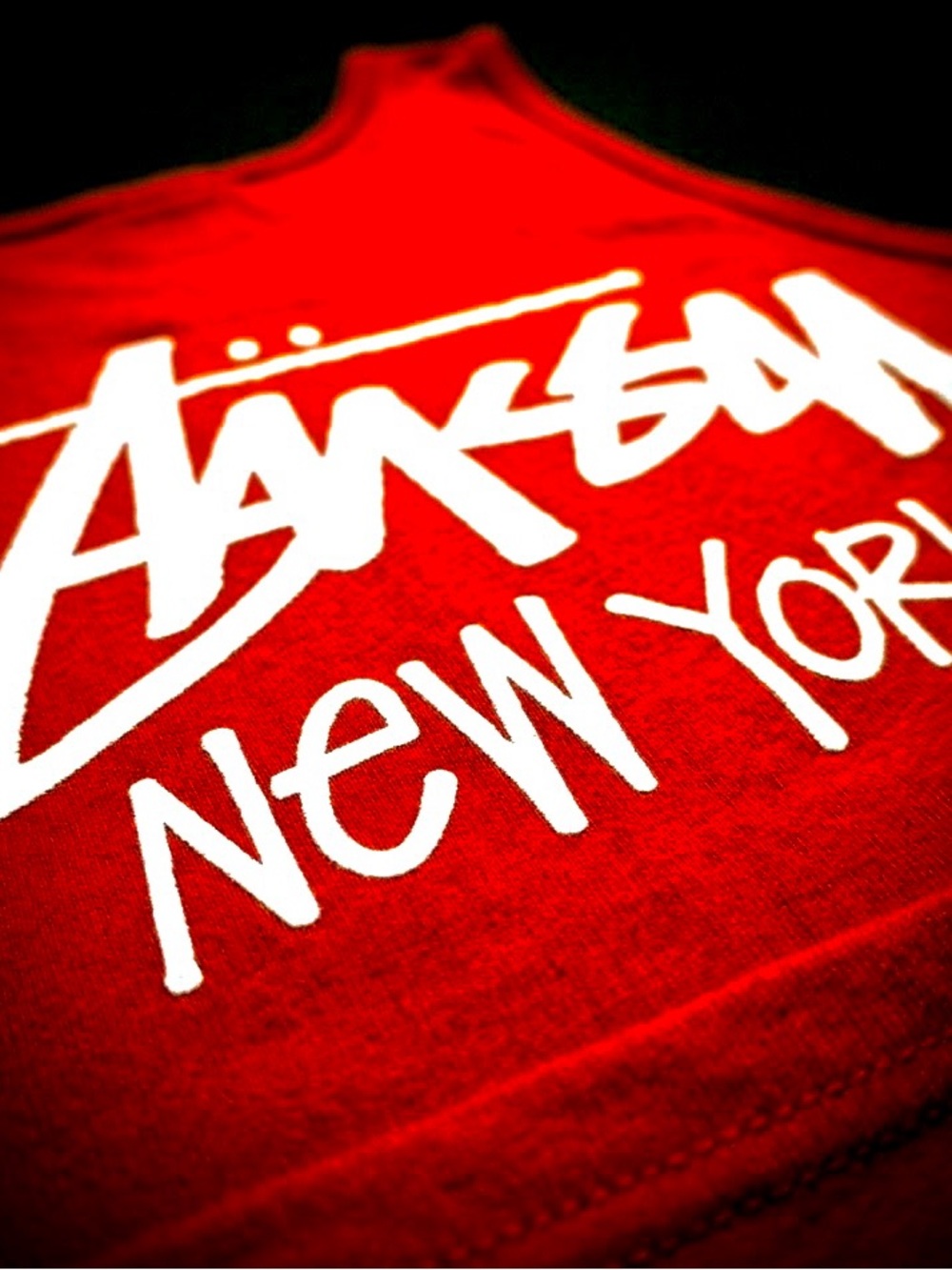 🆕 STUSSY NEW YORK Tank Top stüssy NY Chapter Muscle T Shirt in Candy Red XL